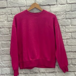 Zara girls sweatshirt hot pink excellent